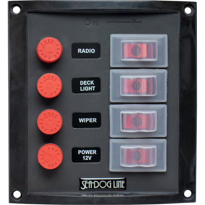 SeaDog Splash Guard Switch Panel Vertical  4 Switch 4240161