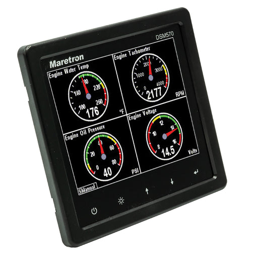 Maretron DSM570 57 High Resolution Color Display wBlack Enclosure DSM57001