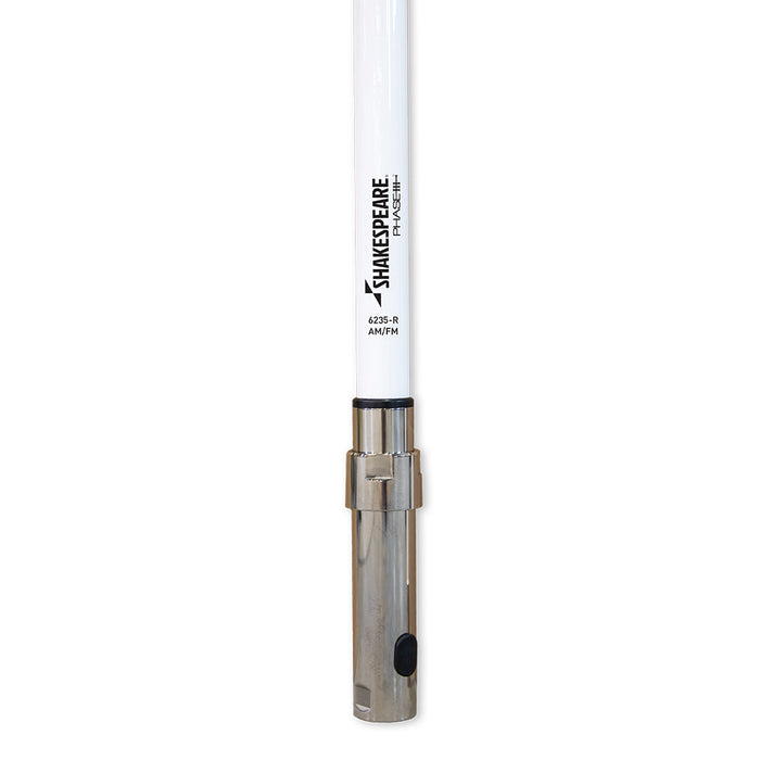 Shakespeare 6235R Phase III AMFM 8 Antenna w20 Cable 6235R
