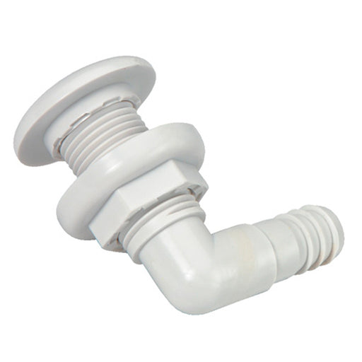 Johnson Pump ThruHull Connector  34  90  White 7503500