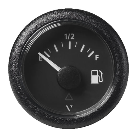 Veratron 52MM 2116 ViewLine Fuel Level Gauge EmptyFull  240335 OHM  Black Dial  Round Bezel A2C59514094