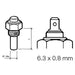 Veratron Engine Oil Temperature Sensor  Single Pole Common Ground  50150C120300F  624V  M14 x 15 Thread 323801004002N