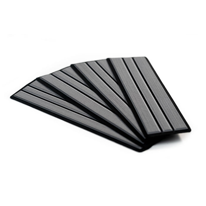 SeaDek Faux Teak 4Piece Step Kit  Storm GreyBlack  2390280066