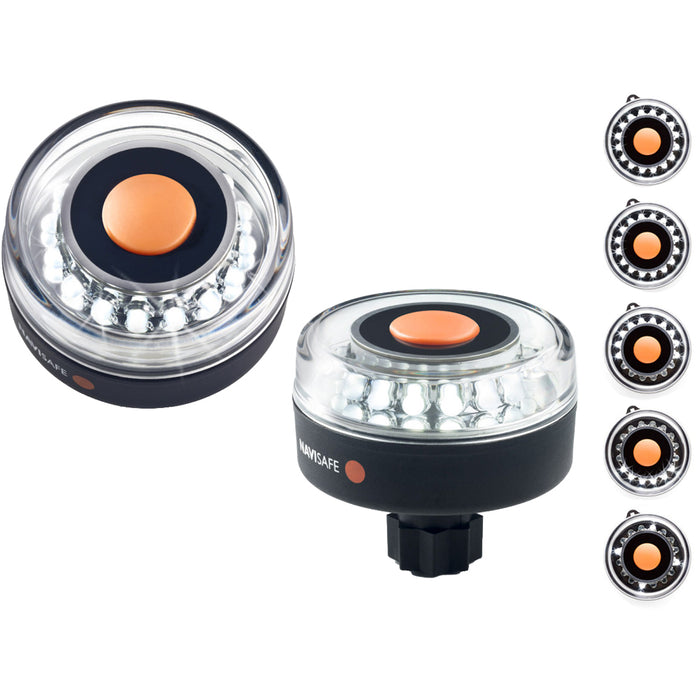 Navisafe Navilight AllWhite 5 Mode 360 2NM wRAILBLAZA Base 0551
