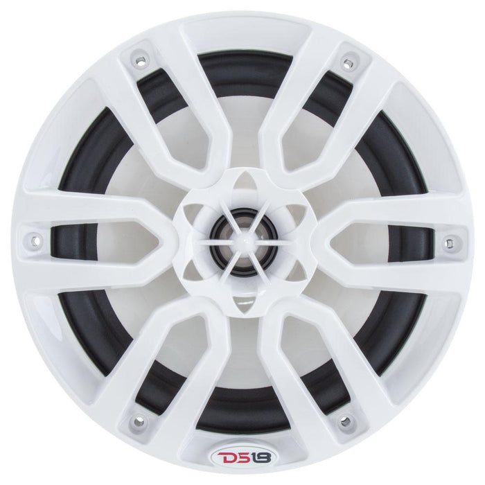 DS18 HYDRO 65 2Way Marine Speakers wRGB LED Lights 300W  White NXL6