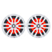 DS18 HYDRO 65 2Way Marine Speakers wRGB LED Lights 300W  White NXL6