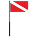 Mate Series Flag Pole  36 wDive Flag FP36DIVE