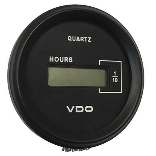 VDO Cockpit Marine 52mm 2116 LCD Hourmeter  Black DialChrome Bezel  331546
