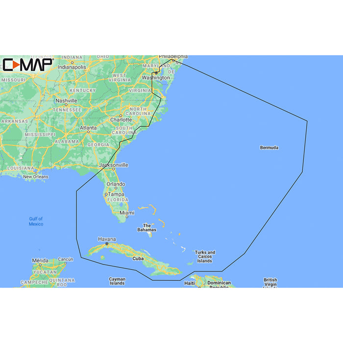 CMAP MNAY203MS Chesapeake Bay to Bahamas REVEAL Coastal Chart MNAY203MS