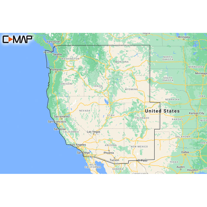 CMAP MNAY211MS US Lakes West REVEAL Inland Chart MNAY211MS