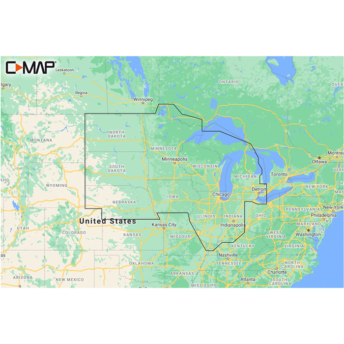CMAP MNAY212MS US Lakes North Central REVEAL Inland Chart MNAY212MS
