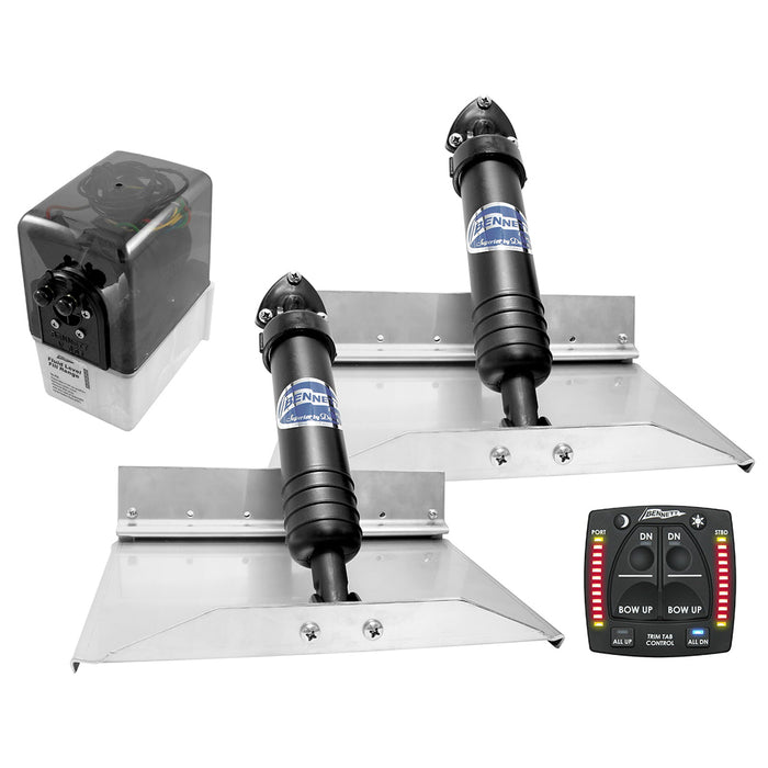 Bennett Marine 12x9 Hydraulic Trim Tab System wOne Box Indication 129OBI