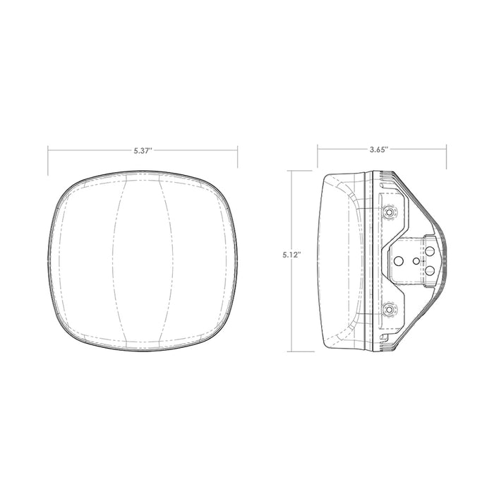 RIGID Industries Adapt XE Number Plate  White 300419