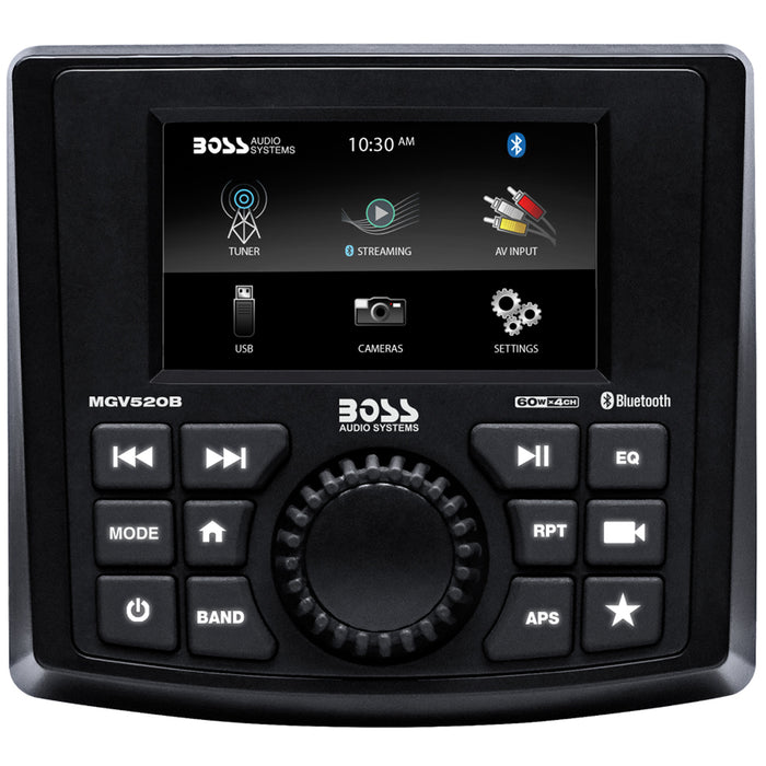 Boss Audio MGV520B Marine Stereo wAMFMBTUSBRear Camera MGV520B