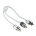 TSpec V10 Series RCA Audio Y Cable  2 Channel  1 Male to 2 Females V10RY2