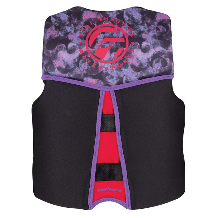 Full Throttle Youth RapidDry FlexBack Life Jacket  PinkBlack 14250010500222