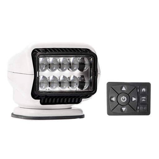 Golight Stryker ST Series Permanent Mount White 12V LED wHard Wired Dash Mount Remote 30204ST