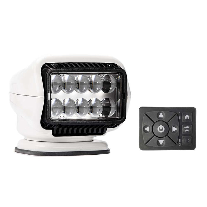 Golight Stryker ST Series Permanent Mount White 12V LED wHard Wired Dash Mount Remote 30204ST