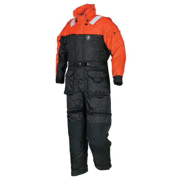 Mustang Deluxe AntiExposure Coverall  Work Suit  OrangeBlack  Large MS217533L206