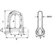 Wichard SelfLocking D Shackle  Diameter 6mm  14 1203W
