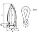 Wichard Captive Pin Twisted Shackle  Diameter 8mm  516 1424W