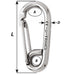 Wichard Symmetric Carbine Hook  Length 100mm  1332 2316W