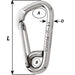Wichard Asymmetric Carbine Hook  Length 100mm  1332 2326W