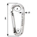 Wichard Symmetric Carbine Hook Without Eye  Length 100mm  1332 2336W