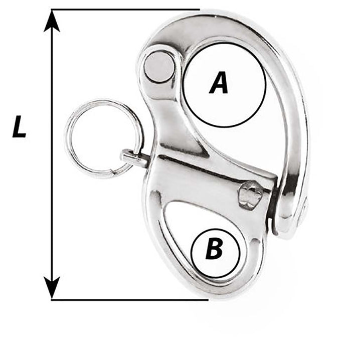 Wichard 138 Snap Shackle wFixed Eye  35mm 2470W