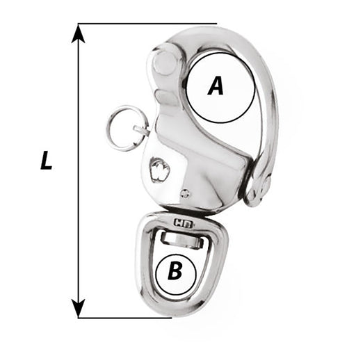 Wichard 312 Snap Shackle wSwivel Eye 2475W