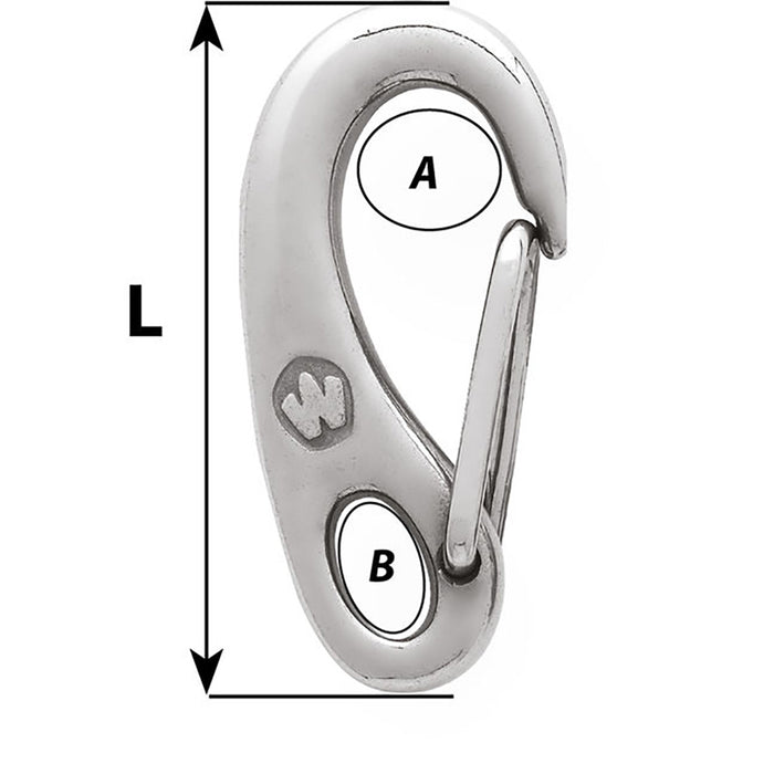 Wichard Safety Snap Hook  50mm 2480W