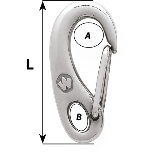 Wichard Safety Snap Hook  75mm 2481W