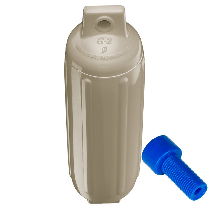 Polyform G2 Twin Eye Fender 45 x 155  Sand wAdapter G2 SAND WAIR ADAPTER
