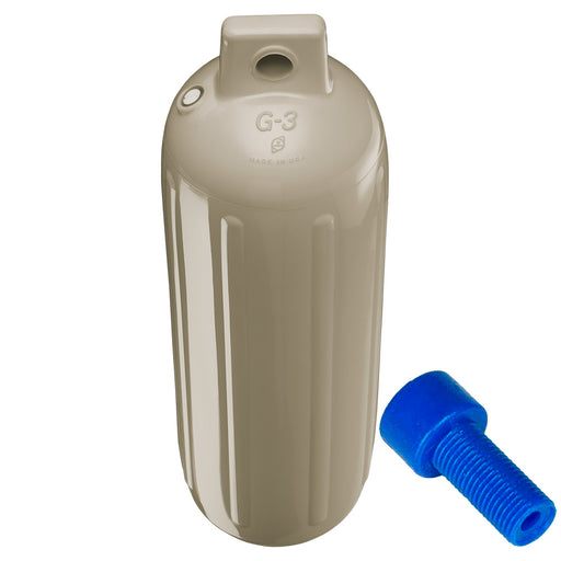 Polyform G3 Twin Eye Fender 55 x 19  Sand wAdapter  G3 SAND WAIR ADAPTER