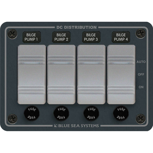 Blue Sea 8666 Contura 4 Bilge Pump Control Panel  8666