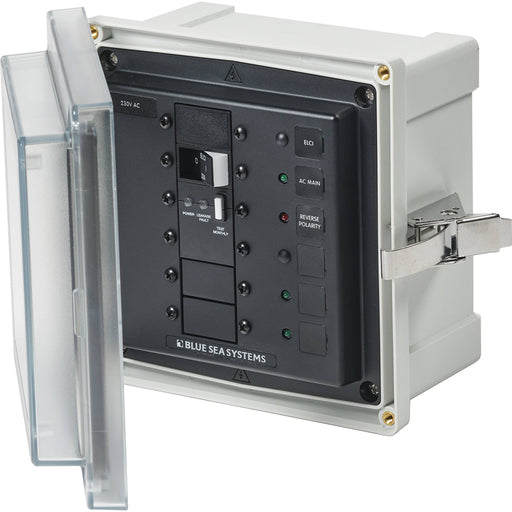 Blue Sea 3123  SMS Panel Enclosure wELCI 32A  3 Blanks  230V AC 3123
