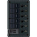 Blue Sea 8521  5 Position Contura Switch Panel wDual USB Chargers  1224V DC  Black 8521