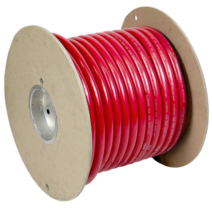 Pacer Red 1 AWG Battery Cable  100  WUL1RD100