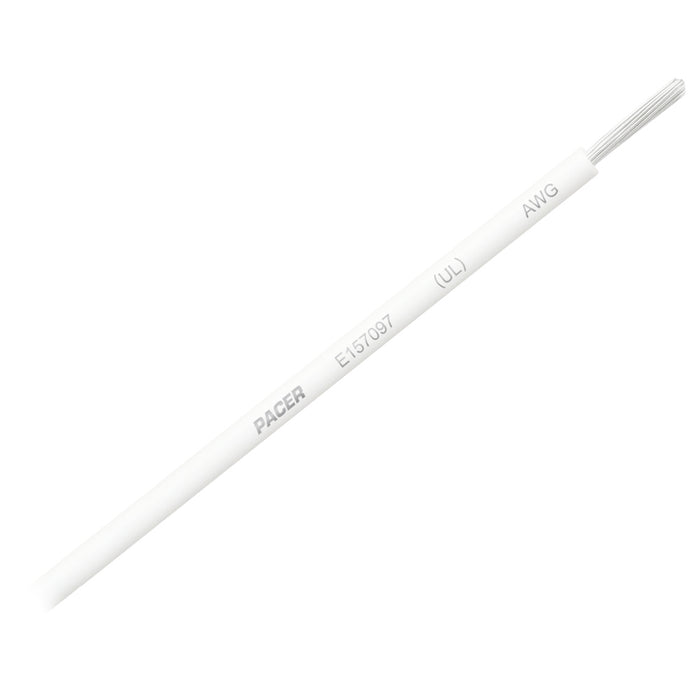 Pacer White 16 AWG Primary Wire  25  WUL16WH25