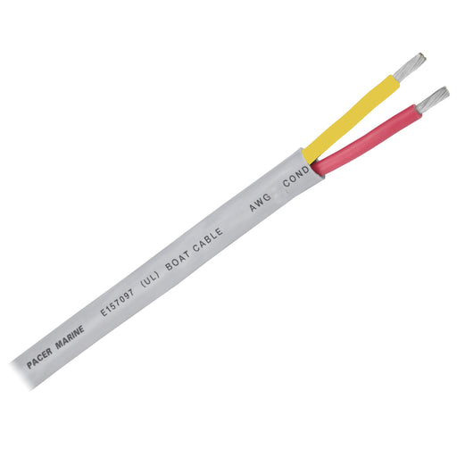 Pacer 122 AWG Round Safety Duplex Cable  RedYellow  100 WR122RYW100