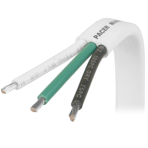 Pacer 63 AWG Triplex Cable  BlackGreenWhite  50  W6350
