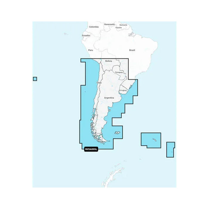Garmin Navionics Vision NVSA005L  Chile Argentina  Easter Island  Marine Charts 010C128600