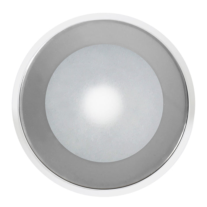 ShadowCaster DLX Series Down Light  White Housing  RGB  Chrome Bezel  SCMDLXCCCHRWH