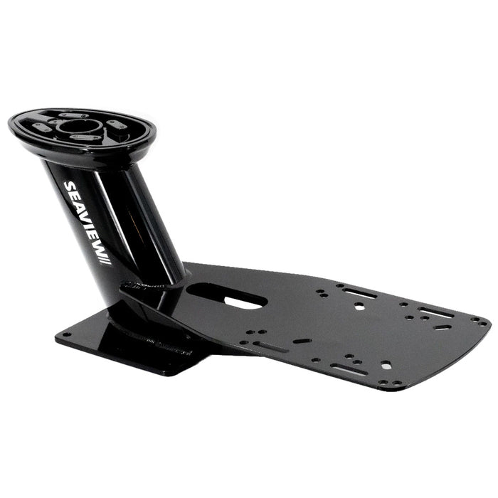 Seaview 1325 PreDrilled Dual Mount fMost Closed Dome Radars  Black  Top Plate Required PMADM1M2BLK