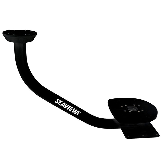 Seaview 28 PreDrilled Dual Mount fOpen Array Radars Up to 45  Black  Top Plate Required PMADM3M1BLK