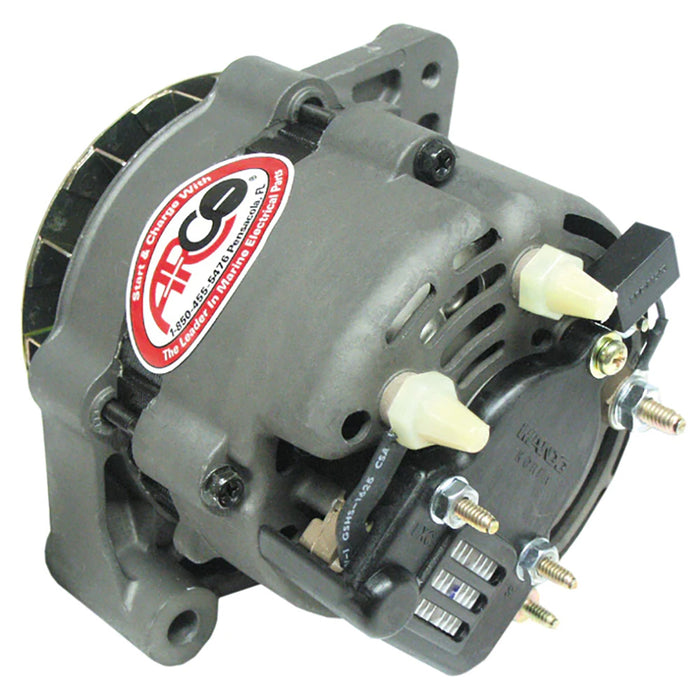 ARCO Marine Premium Replacement Inboard Alternator wSingle Groove Pulley  12V 55A 60125