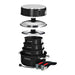 Magma Nestable 10 Piece Induction NonStick Enamel Finish Cookware Set  Jet Black A10366JB2IN