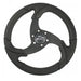 Schmitt Marine Folletto 142 Wheel  Black Polished Polyurethane  34 Tapered Shaft wBlack Center Cap PU026104R