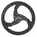 Schmitt Marine Folletto 142 Wheel  Black Polyurethane  34 Tapered Shaft wBlack Center Cap PU021104R