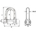 Wichard SelfLocking D Shackle  12mm Diameter  1532 1206W